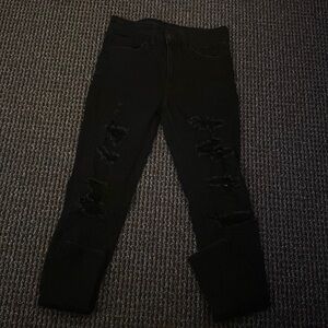 American Eagle black ripped jeans